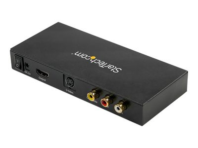 StarTech.com VID2HDCON2 S-Video oder Composite zu HDMI Konverter mit Audio  (720p,  NTSC & PAL, HDMI Upscaler, Mac & Windows) - Videokonverter - Schwarz_3