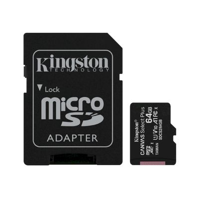 Kingston Flash Card inkl. SD-Adapter CANVAS Select Plus - microSDHC UHS-I - 64 GB - 3 Pack_thumb