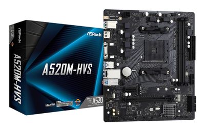 ASRock Mainboard A520M-HVS - Micro ATX - Socket AM4 - AMD A520_thumb