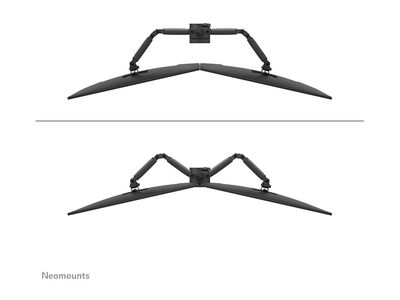 Neomounts DS60-600BL2 mounting kit - full-motion - for 2 monitors - black_3
