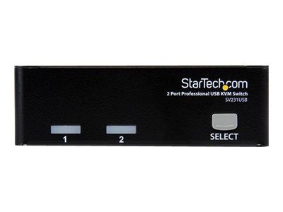 StarTech.com 2 Port VGA USB KVM Switch - VGA KVM Umschalter inkl. Kabel - KVM-Switch - 2 Anschlüsse_2
