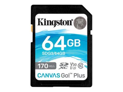 Kingston Canvas Go! Plus - flash memory card - 64 GB - SDXC UHS-I_thumb