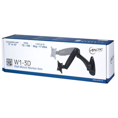 ARCTIC W1-3D - Monitor-Wandhalterung mit Gaslifttechnik_12