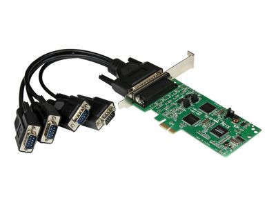 StarTech.com 4 Port Serielle PCI Express Schnittstellenkarte - 2 x RS232 2 x RS422 / RS485 - PCIe Adapter Karte mit Breakout Kabel - Serieller Adapter - 4 Anschlüsse_2