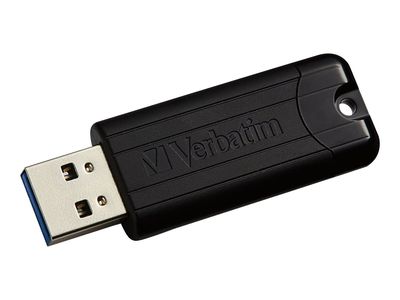 Verbatim USB-Stick PinStripe 3.0 - USB 3.2 Gen 1 (3.1 Gen 1) - 64 GB - Black_thumb