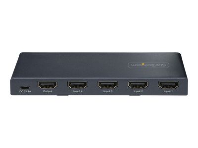 StarTech.com 4-Port 8K HDMI Switch, HDMI 2.1 Switcher 4K 120Hz HDR10+, 8K 60Hz UHD, HDMI Switch 4 In 1 Out, Auto/Manual Source Switching, Remote Control and Power Adapter Included - 7.1 Channel Audio/eARC (4PORT-8K-HDMI-SWITCH) - video/audio switch - 4 po_6