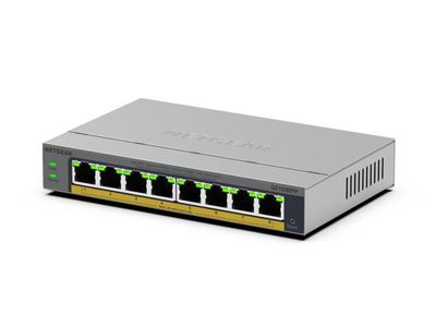 NETGEAR GS108EPP Unmanaged Gigabit Ethernet (10/100/1000) Power over Ethernet (PoE) Desktop/Wall-Mounting Grey_3