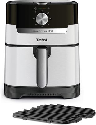 Tefal Easy Fry & Grill EY501A Einzelbild 4,2 l Eigenständig 1550 W Heißluftfritteuse Schwarz, Edelstahl_thumb
