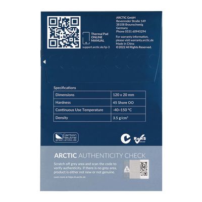 ARCTIC TP-3 Premium Performance Thermal Pad 120 x 20 mm, 1.5 mm_6