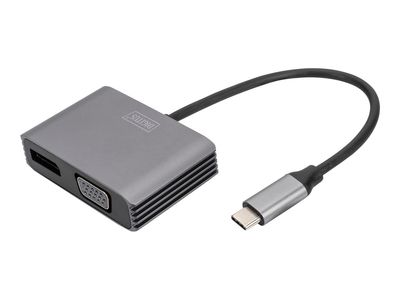 DIGITUS Graphics adapter DA-70827 - USB-C to VGA / DisplayPort - 20 cm_thumb