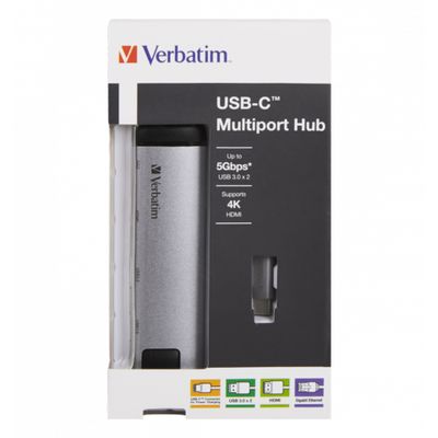 USB Hub Verbatim USB-C 3.1 5-Port portable Grey_3