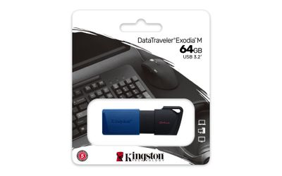 Kingston USB-Stick DataTraveler Exodia M - USB 3.2 Gen 1 (3.1 Gen 1) - 64 GB - Schwarz/Blau_6