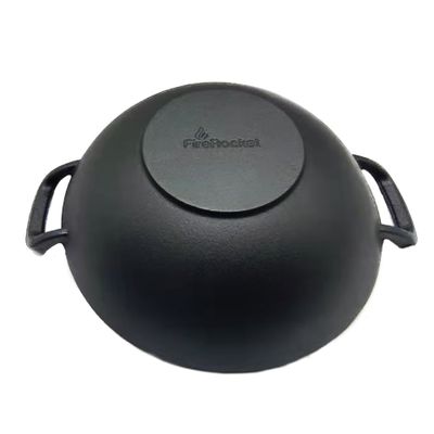 FireRocket Gusseisen Wok Ø 34cm_4