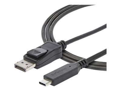 StarTech.com 6ft/1.8m USB C to Displayport 1.4 Cable Adapter - 4K/5K/8K USB Type C to DP 1.4 Monitor Video Converter Cable - HDR/HBR3/DSC - external video adapter - black_2