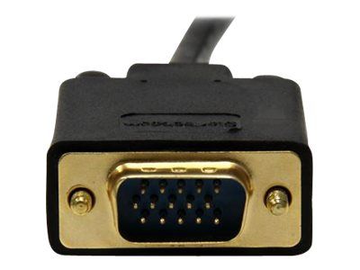 StarTech.com 3ft DisplayPort to VGA Adapter Cable - 1920x1200 - Active DisplayPort (DP) Computer or Laptop to VGA Monitor or TV Display (DP2VGAMM3B) - video converter - black_6