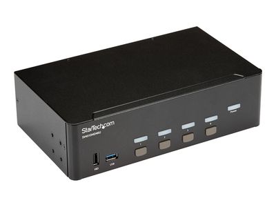 StarTech.com KVM Switch HDMI 4 Port - 4K 30 Hz - KVM Extender für HDMI - KVM HDMI Umschalter - KVM-/Audio-/USB-Switch - 4 Anschlüsse - an Rack montierbar_3