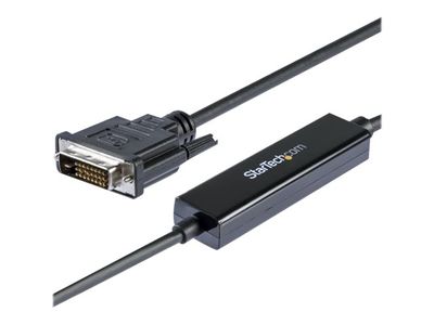 StarTech.com 3.3 ft / 1 m USB-C to DVI Cable - USB Type-C Video Adapter Cable - 1920 x 1200 - Black (CDP2DVIMM1MB) - external video adapter_10