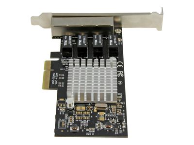 StarTech.com 4 Port PCIe Network Card - RJ45 Port - Intel i350 Chipset - Ethernet Server / Desktop Network Card - Dual Gigabit NIC Card (ST4000SPEXI) - network adapter - PCIe x4_4