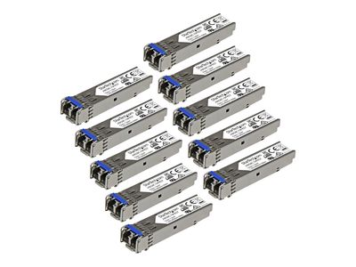 StarTech.com Gigabit LWL SFP Transceiver Modul - HP J4859C kompatibel - SM/MM LC mit DDM - 10km / 550m - 1000Base-LX - 10er Pack - SFP (Mini-GBIC)-Transceiver-Modul - 1GbE_1