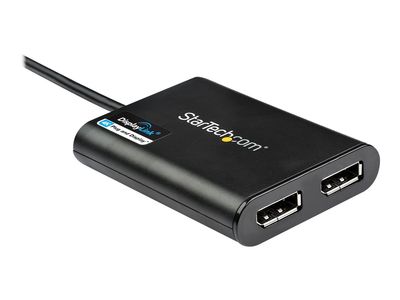 StarTech.com USB 3.0 to Dual DisplayPort Adapter 4K 60Hz, DisplayLink Certified, Video Converter with External Graphics Card - Mac & PC (USB32DP24K60) - DisplayPort adapter - USB Type A to DisplayPort - 30 cm_2