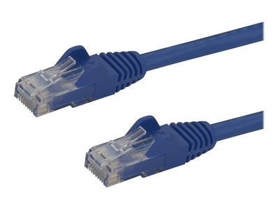 StarTech.com 7m CAT6 Ethernet Cable, 10 Gigabit Snagless RJ45 650MHz 100W PoE Patch Cord, CAT 6 10GbE UTP Network Cable w/Strain Relief, Blue, Fluke Tested/Wiring is UL Certified/TIA - Category 6 - 24AWG (N6PATC7MBL) - patch cable - 7 m - blue_thumb