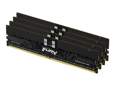 Kingston FURY Renegade Pro - DDR5 - Kit - 128 GB: 4 x 32 GB - DIMM 288-PIN - 6400 MHz / PC5-51200 - registriert_thumb