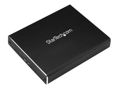 StarTech.com Dual-Slot Hard Drive Enclosure for M.2 SATA SSDs - USB 3.1 (10Gbps) - Aluminum - M.2 to SATA - Raid Drive Enclosure (SM22BU31C3R) - flash storage array_6