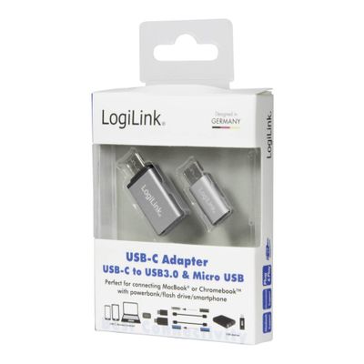 LogiLink USB-Adapter AU0040 for USB-C/USB A + Micro USB_2
