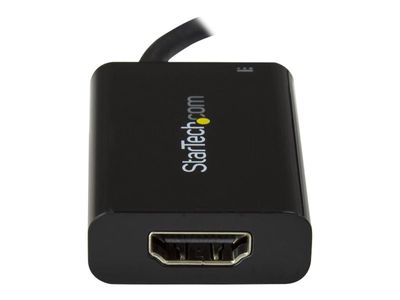 StarTech.com USB C to HDMI 2.0 Adapter 4K 60Hz with 60W Power Delivery Pass-Through Charging - USB Type-C to HDMI Video Converter - Black - external video adapter - black_5