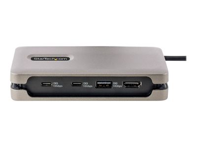 StarTech.com USB-C Multiport Adapter, 4K 60Hz HDMI 2.0b, HDR, USB 3.2 Gen 2 10Gbps Hub (2xUSB-C, 1xUSB-A), 100W PD Pass-Through, Mini Travel Dock, 12"/30cm Cable, Laptop Docking Station - docking station - USB-C 3.2 Gen 2 / Thunderbolt 3 / Thunderbolt 4 -_thumb