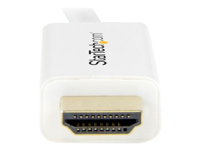 StarTech.com 2m Mini DisplayPort auf HDMI Konverterkabel - mDP zu HDMI Adapter mit Kabel Ultra HD 4K - Weiß - Videokabel - DisplayPort / HDMI - 2 m_2