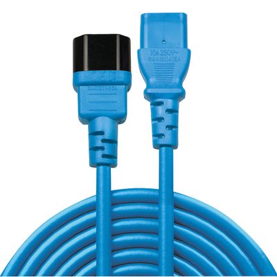 Lindy 30471 Stromkabel Schwarz, Blau 1 m C14-Koppler C13-Koppler_2