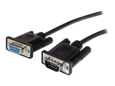 StarTech.com 2m Black Straight Through DB9 RS232 Serial Cable - DB9 RS232 Serial Extension Cable - Male to Female Cable (MXT1002MBK) - serial extension cable - DB-9 to DB-9 - 2 m_thumb