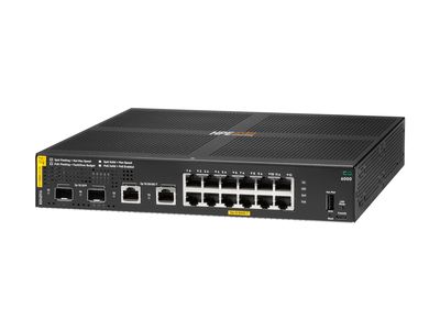 HPE Aruba 6000 12G Class4 PoE 2G/2SFP 139W Switch - Switch - 12 Anschlüsse - managed - an Rack montierbar_thumb