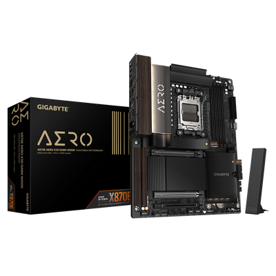 GIGABYTE Mainboard X870E AERO X3D DARK WOOD - ATX - Socket AM5 - AMD X870E_thumb