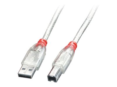 Cable Lindy USB 2.0 to USB-B 5m Tranparent_thumb