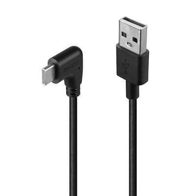 Lindy 32001 USB Kabel USB 2.0 1 m USB A USB C 15 W Schwarz_thumb