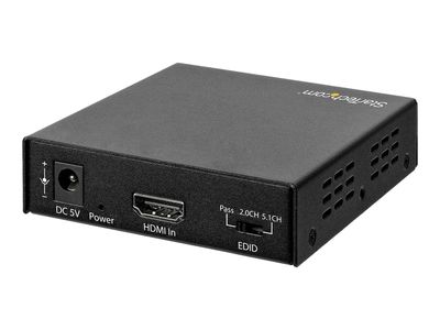 StarTech.com HDMI Audio Extractor - 4K 60Hz - HDMI Audio De-embedder - HDR - Toslink Optical Audio - Dual RCA Audio - HDMI Audio (HD202A) - HDMI audio signal extractor_4