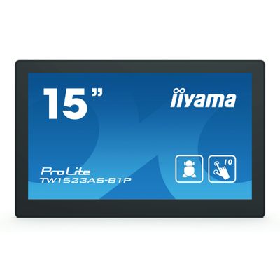 Iiyama LED Touch-Display ProLite TW1523AS-B1P - 39.6 cm (15.6") - 1920 x 1080 Full HD_thumb