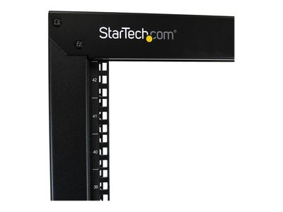 StarTech.com 2 Post Server Rack mit Rollen - stabile Stahl konstruktion - 42HE - Schrank - 42HE_3