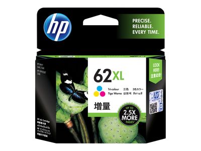 HP 62XL - Hohe Ergiebigkeit - farbstoffbasiert dreifarbig - Original - Tintenpatrone_1