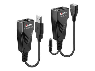 LINDY USB 2.0 Cat.5 Extender - transmitter and receiver - USB extender - USB, USB 2.0_1