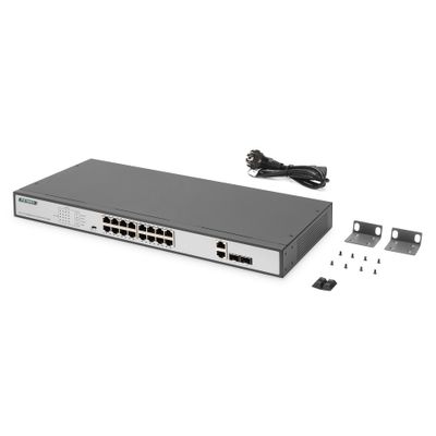 DIGITUS Switch DN-95342-1 - 16 Ports - 16x GE (10/100/1000) - 2x SFP - 16x PoE_4