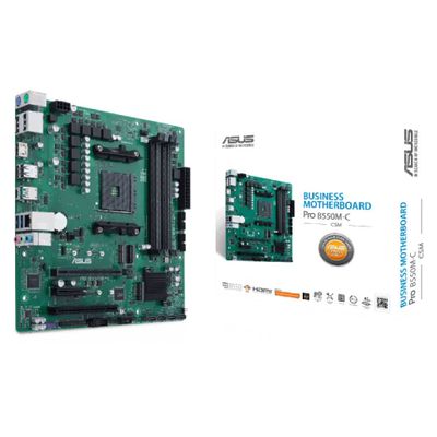 ASUS Pro B550M-C/CSM - motherboard - micro ATX - Socket AM4 - AMD B550_thumb