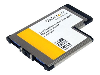 StarTech.com 2 Port USB 3.0 ExpressCard mit UASP Unterstützung - USB 3.0 54mm Schnittstellenkarte für Laptop - USB 3.0 A (Buchse) - USB-Adapter - ExpressCard - USB 3.0 x 2_1