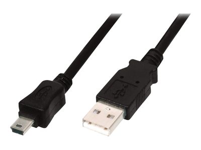 DIGITUS USB 2.0 Anschlusskabel - USB Typ-A/Mini-USB Typ-B - 1 m_1