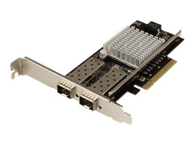 StarTech.com 10G Network Card - 2x 10G Open SFP+ Multimode LC Fiber Connector - Intel 82599 Chip - Gigabit Ethernet Card (PEX20000SFPI) - network adapter - PCIe 2.0 x8_1