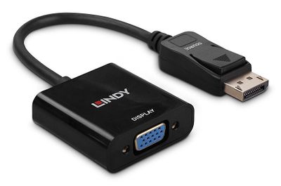 Lindy 41006 Videokabel-Adapter 0,15 m VGA (D-Sub) DisplayPort Schwarz_3