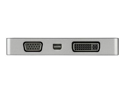 StarTech.com USB C Multiport Video Adapter with HDMI, VGA, Mini DisplayPort or DVI, USB Type C Monitor Adapter to HDMI 2.0 or mDP 1.2 (4K 60Hz), VGA or DVI (1080p), Space Gray Aluminum - 4-in-1 USB-C Converter (CDPVDHDMDP2G) - Videoschnittstellen-Converte_5