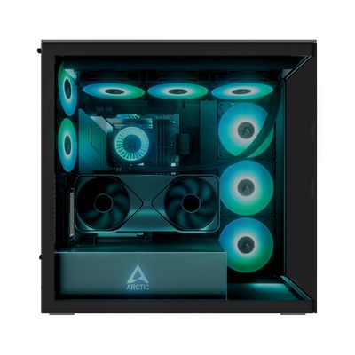 Case Arctic Xtender Vert. GPU Black/Clear Glass_5